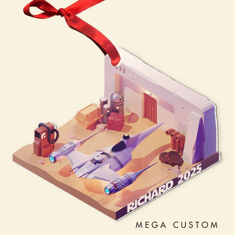 Personalized Future Movie Room 2D Flat Acrylic Ornament Movie Christmas Gift Film Xmas Gift Christmas Decor