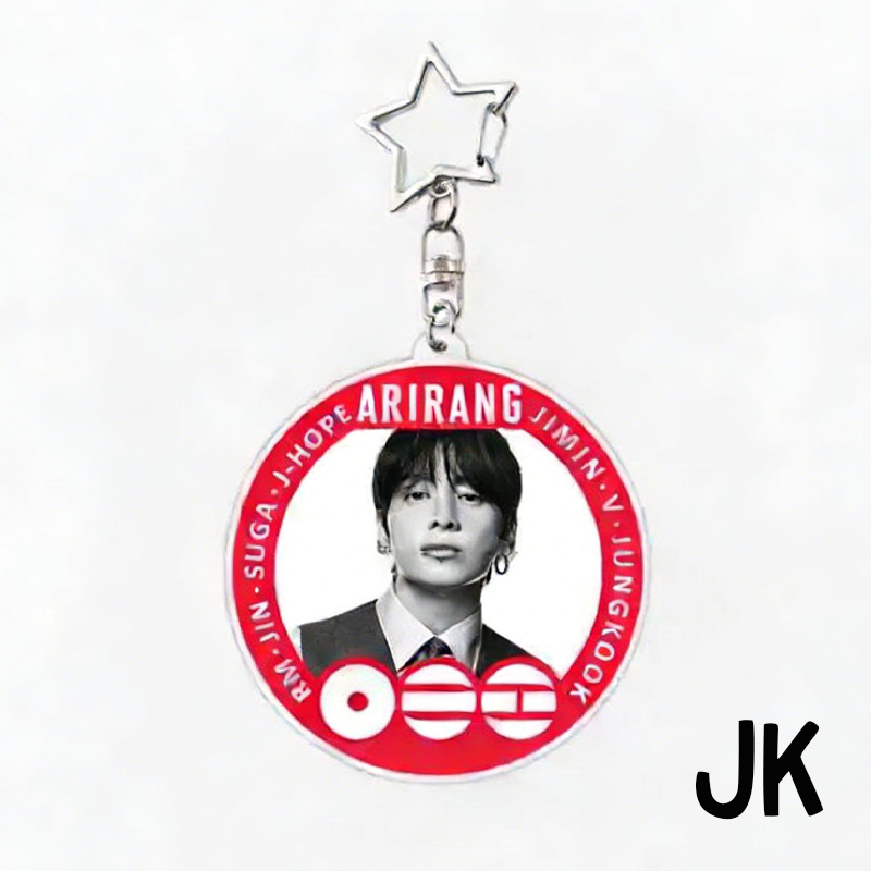 Kpop World Acrylic Logo Pendant Cute Travel Bag Charm Creative Gift for Kpop Lovers Unique Accessory Kpop Fans Keychain