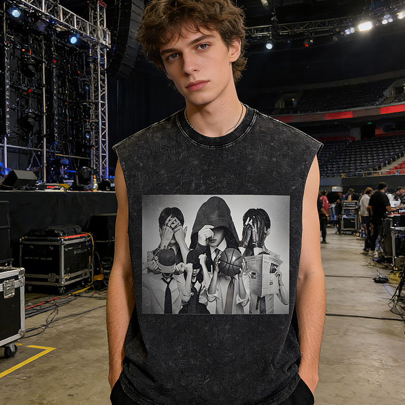 Personalized Kpop World Tour Concept Vintage Wash Tank Top  Iconic Group Concept Vintage Wash Tank Top for ARMY