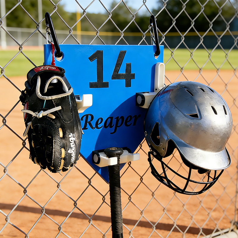 Personalized 3D Printed Dugout Organizer for Baseball and Softball Players   