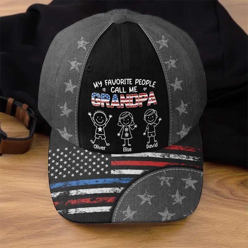 Personalized All Over Print Classic Cap Father's Day Birthday Gifts For Dad Grandpa Cool Dad Club