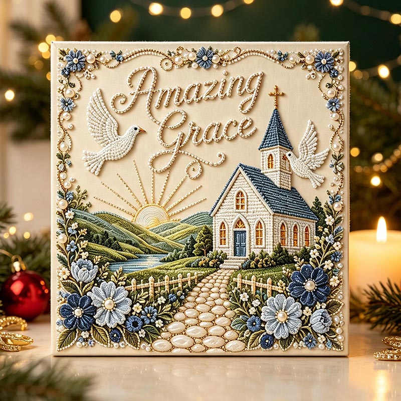 Personalized DIY Pearl Diamond Painting Kit Christmas Kitchen Scene Adults Beginners Craft Christmas Gift for Family