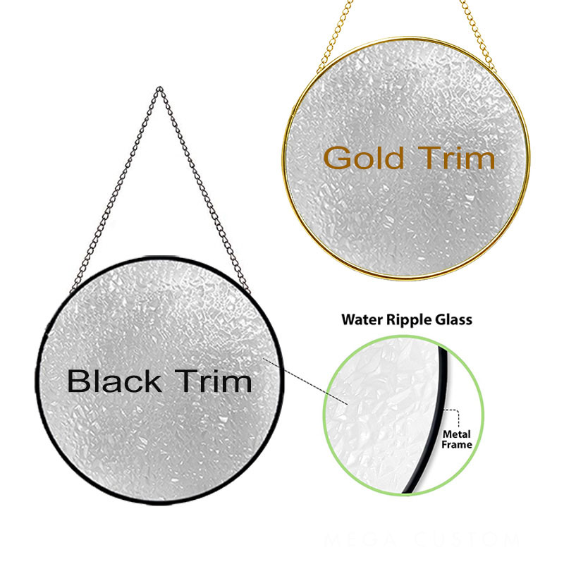 Personalized Christian Wedding Stained Glass Suncatcher Ornament with Custom Name Cross Window Hanging Decor Religious Gift for Couple Wedding Gift