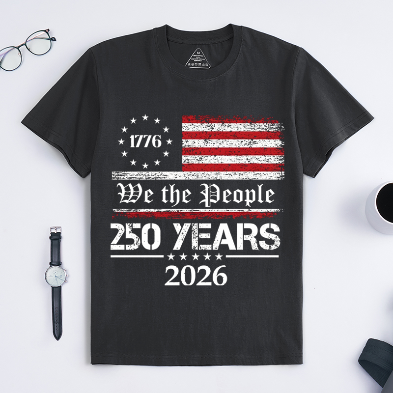 250th America Anniversary Shirt Patriotic Tee with USA Flag We The People Shirt 