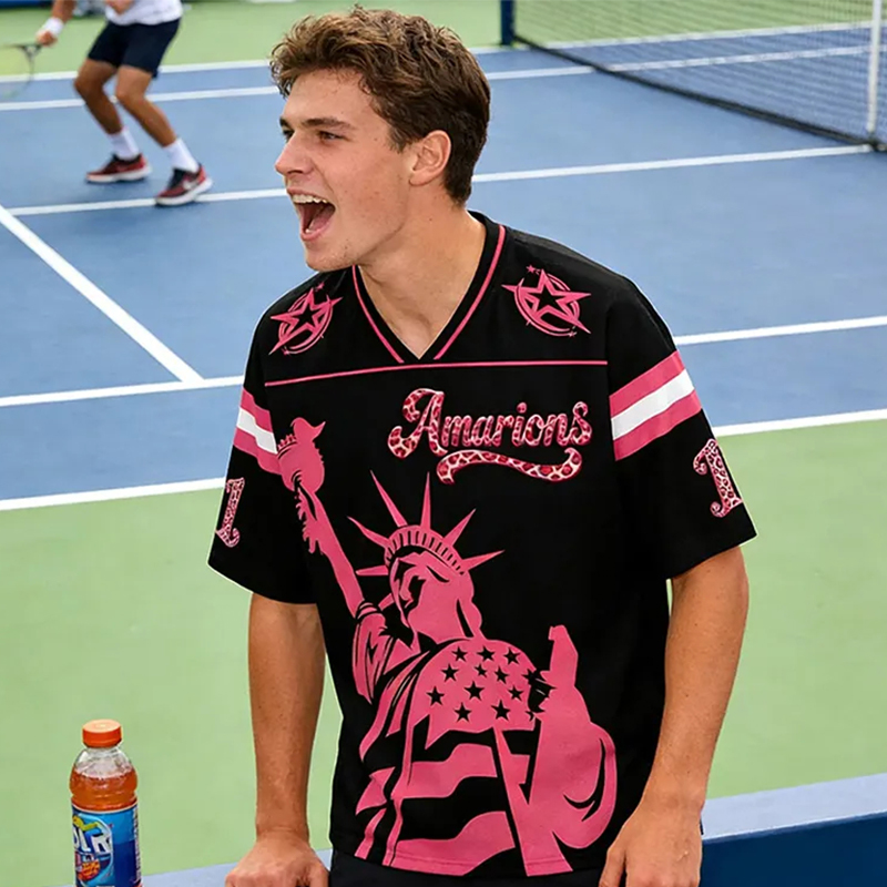 Personalized Sport-Themed Statue of Liberty Jersey with Custom Leopard Print Number for Sport Fans