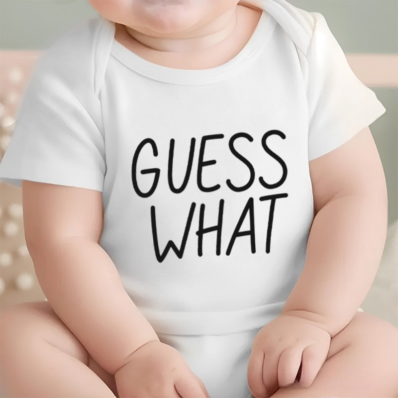 Personalized Guess What Chicken Butt Baby Baby Onesie Baby Shower Gift Double Sided Baby Onesie
