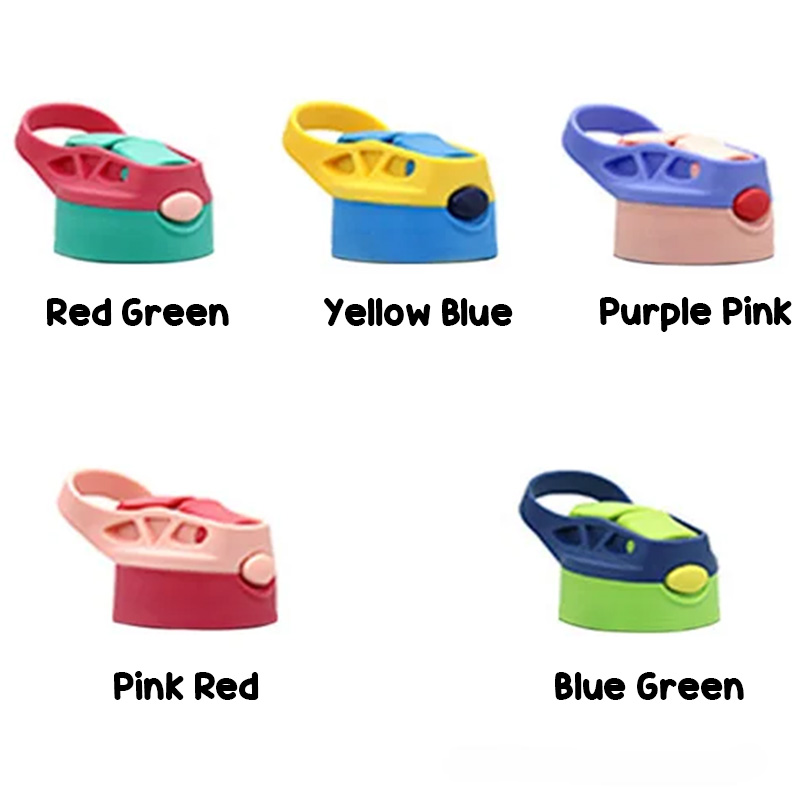 Personalized Cute Watercolor Animal 12 oz Kid Insulated Name Water Bottle with Handle and Silicone Straw Birthday Back to School Gift