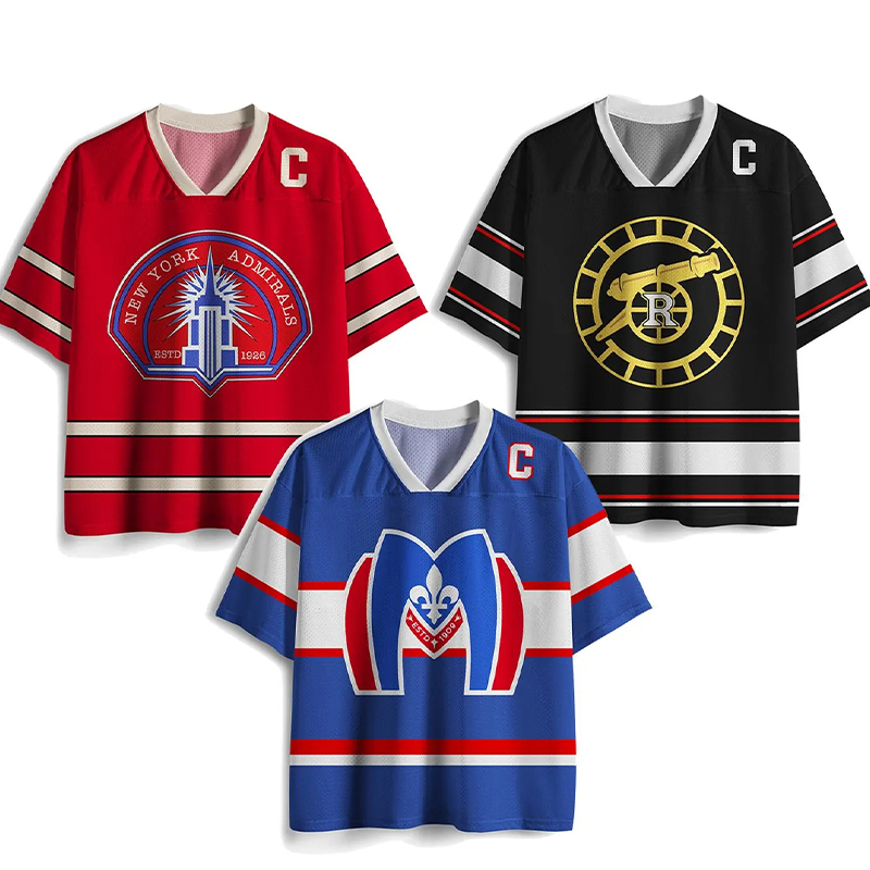 Personalized HR Hockey Jersey Custom Number and Name Back Print for Hockey Lover