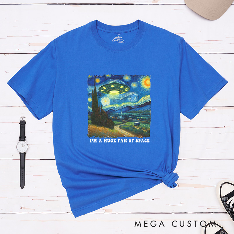 Personalized Personalized Starry Night Astronaut Shirt Cosmic Space Art Tee V Gogh Inspired Galaxy Sweatshirt Aesthetic Space Lover T-Shirt for Geek Lover