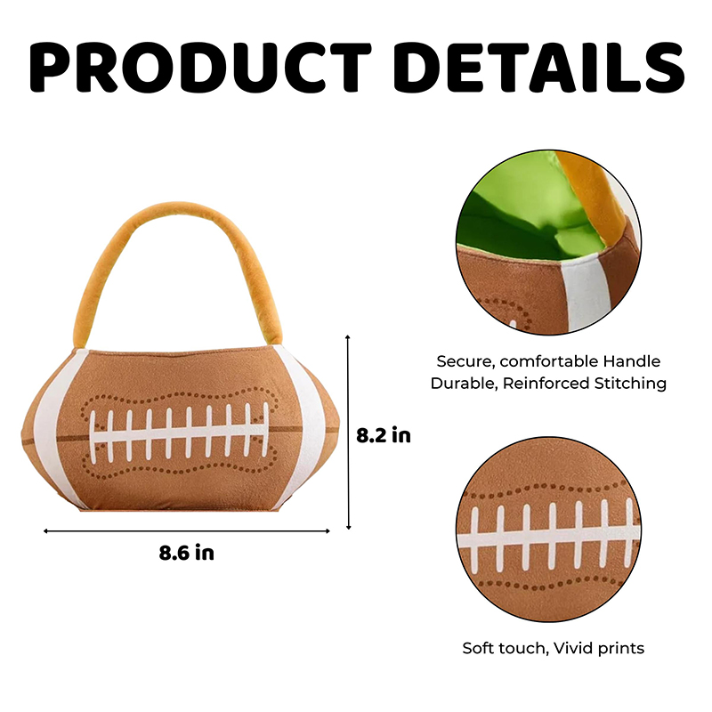 Personalized Football Easter Basket with Custom Name for Kids and Sports Fans Easter Gift