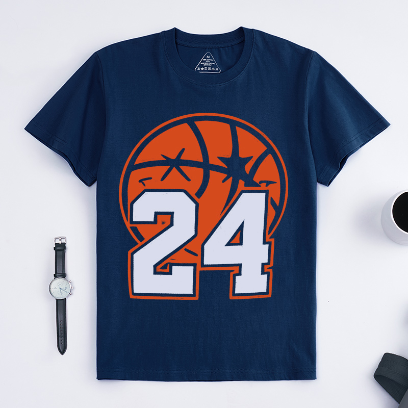 Personalized Basketball T-Shirt Basketball Smile Face with Custom Number