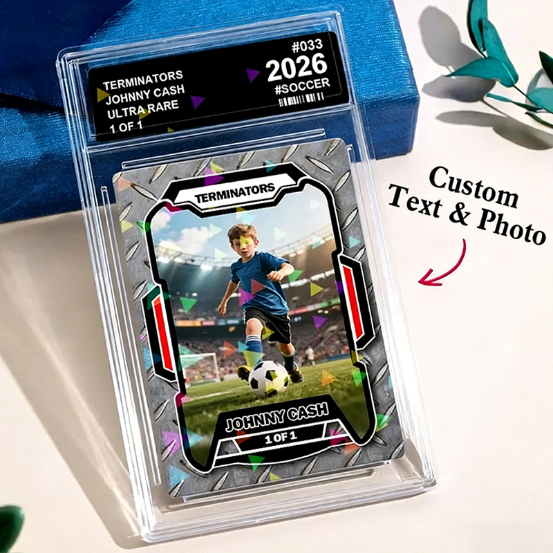 Personalized Custom Sports Trading Card with Name, Team, and Holographic Options for Gifts, Tournaments or Keepsakes
