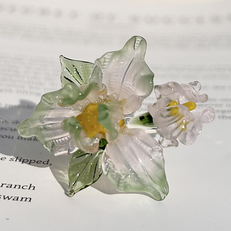 Glass Birth Month Flower, Birth Flower Gift, Hand Blown Spring Flower, Glass Flower Bouquet, Personalized Gifts, Gift For Her, Birthday Gift