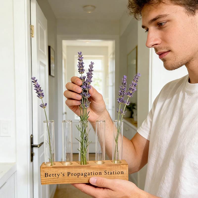 Personalized Custom Name Plant Propagation Station Custom Plant Gift for Plant Parents