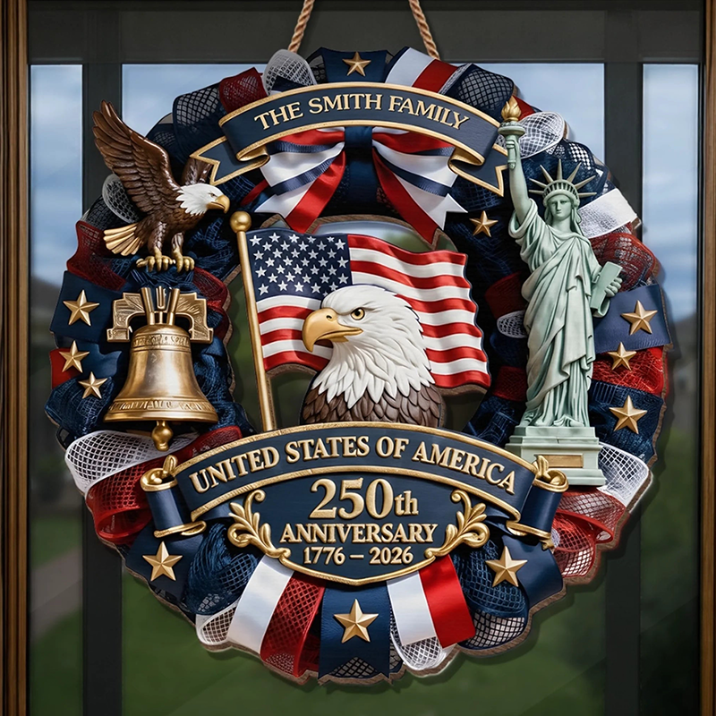 Personalized America 250th Anniversary Gifts For Mom Dad Brother Sister Kids Family Forever United