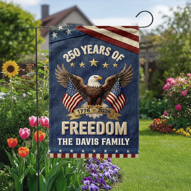 Personalized America 250th Flag Anniversary Gifts for Mom Dad Brother Sister Kids Family Is Our Home