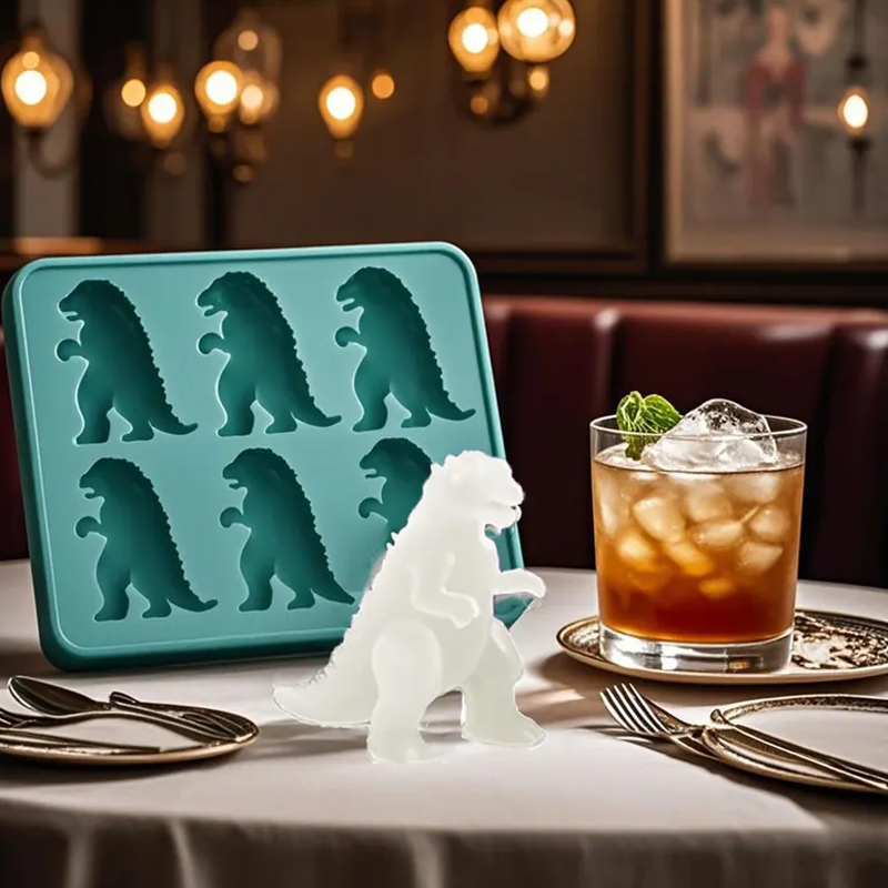 Dinosaur Ice Cube Silicone Mold Creative Dinosaur Ice Box Making Tools Perfect Gift for Dinosaur Lovers