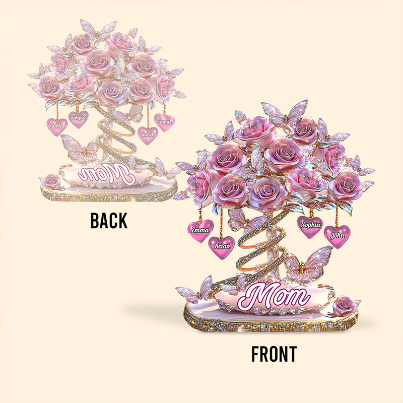  Personalized Mother Best Mom Ever Shaped Acrylic Plaque Unique Gift for Grandma Mom