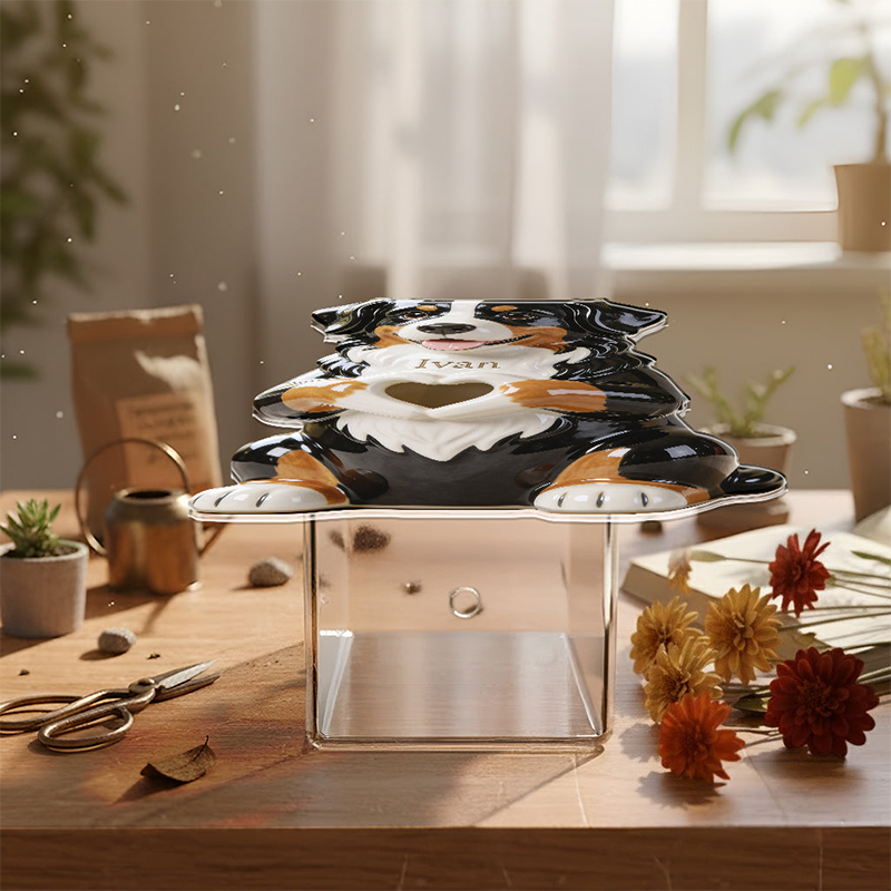 Personalized 3D Print Pet Photo Acrylic Pot Custom Pet Name Unique Gift for Dog Mom Pet Lover Gifts