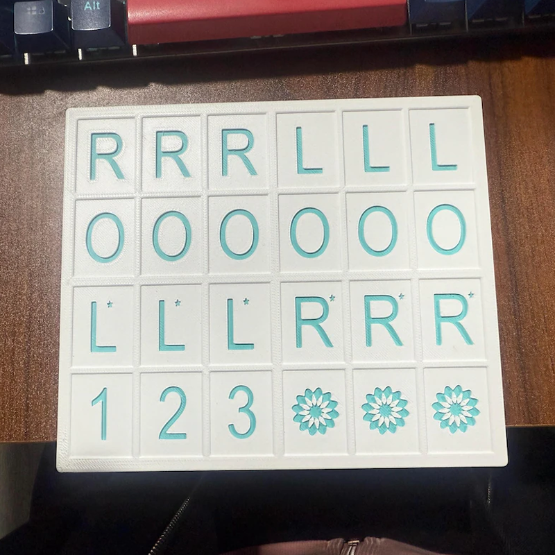 Mahjong Solo Practice Board American Mahjong Training Aid 3D Printed Board Single Player Training Customizable Colors Colors Training Aid