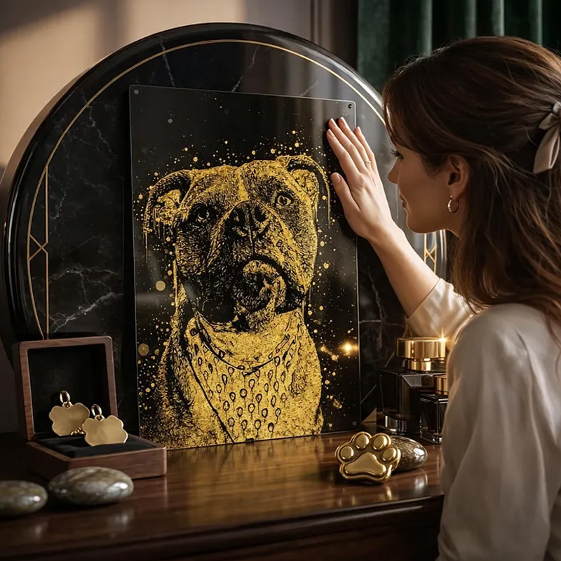 Personalized Pet Gift Custom Dog Portrait Pet Memorial Gift Custom Gift Portrait from Photo Custom Cat Painting Anniversary Gift Pet Art Wall Decor