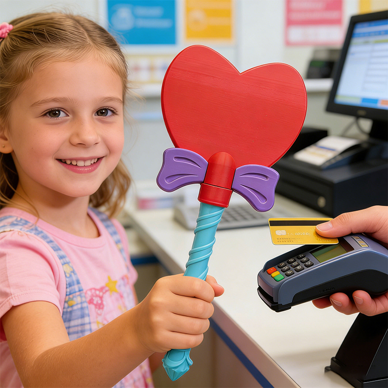 Personalized Princess Bow Contactless Pay Wand FairyTale Heart Payment Stick 