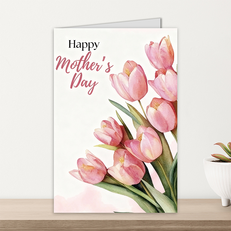 Mothers Day Card Floral Mothers Day Cards Flower Card for Mom  Mothers Day Gift  Happy Mother's Day