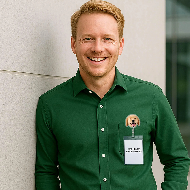 Personalized Badge Reel Nurse Badge Reel Funny Dog Badge Reel Cat Badge Reel Retractable Badge Holder ID Badge Buddy 