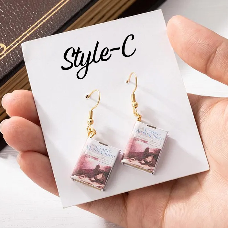 Personalized Mini Book Earrings Custom Tiny Book Lover Jewelry for Readers & Writers Unique Gift for Bookworms Librarians Book Lover Gifts