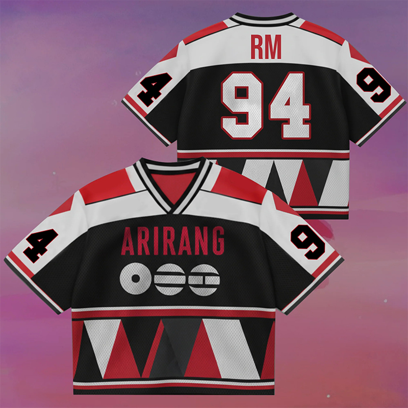 Personalized K-Pop Arirang Theme Crop Jersey BTS 2026 World Tour Jersey  for ARMY