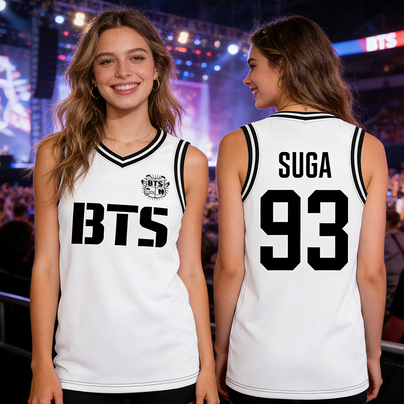 Personalized K-Pop Basketball Jersey Concert Basketball Tank Top World Jersey Tour For Army