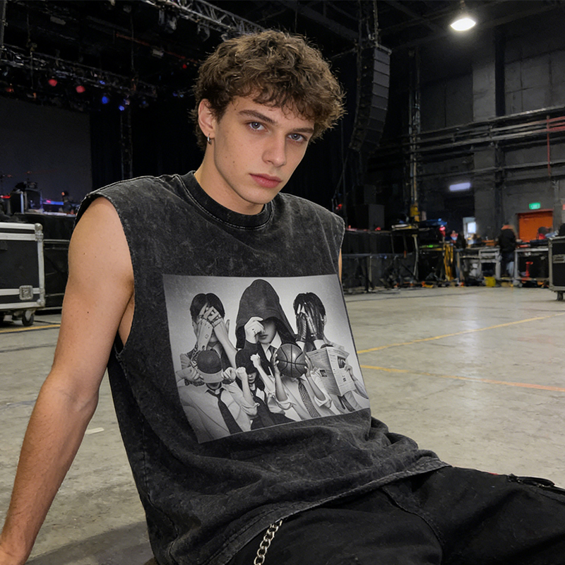 Personalized Kpop World Tour Concept Vintage Wash Tank Top  Iconic Group Concept Vintage Wash Tank Top for ARMY