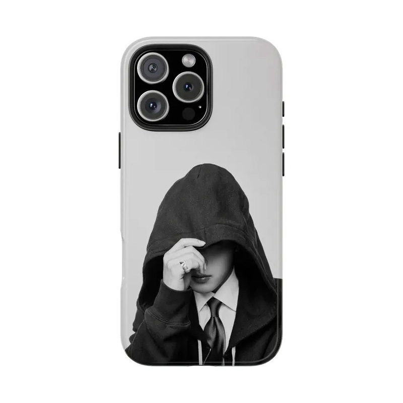 Vintage Kpop World iPhone Case Retro Black & White Aesthetic Case Album Fan Gift