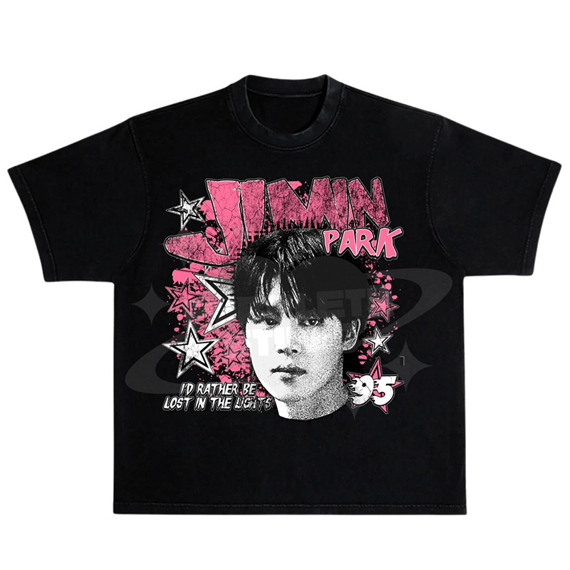 Kpop World Mature Girl Arirang World Crew Neck Washed T-Shirt Gift For Fans