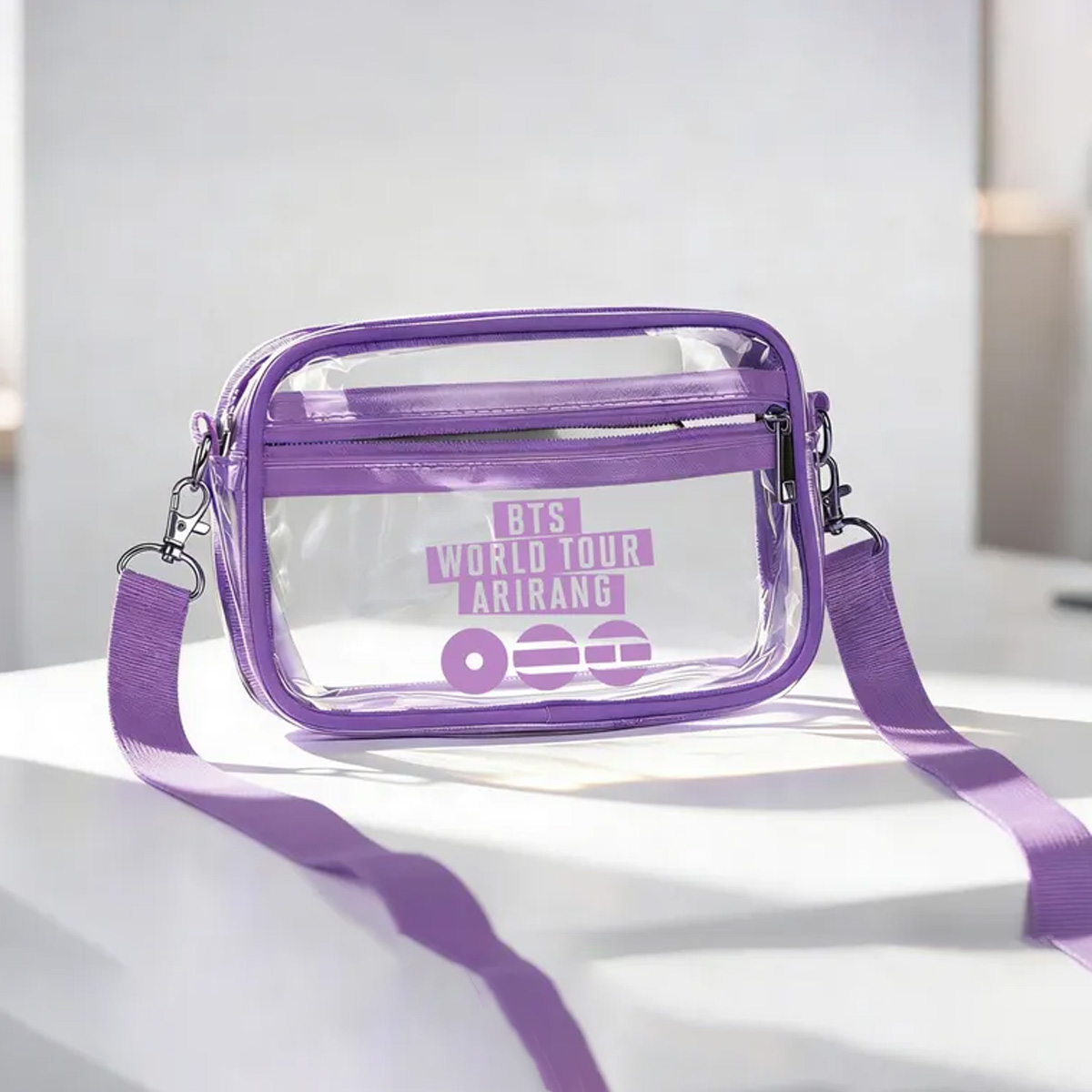 Personalized Clear Crossbody Bag Custom K-Pop Concert Transparent Stadium Bag for Women Girls Fans Concert Gift