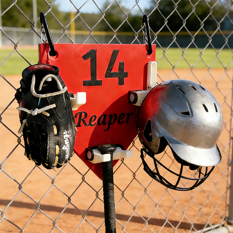 Personalized 3D Printed Dugout Organizer for Baseball and Softball Players   