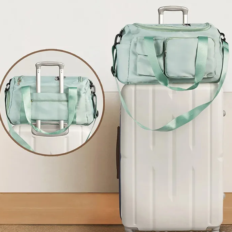 Personalized American Football Girl Birth Flower Name Waterproof Large Duffle Bag with Shoe Compartment and Shoulder Strap Birthday Gift for Women Girls