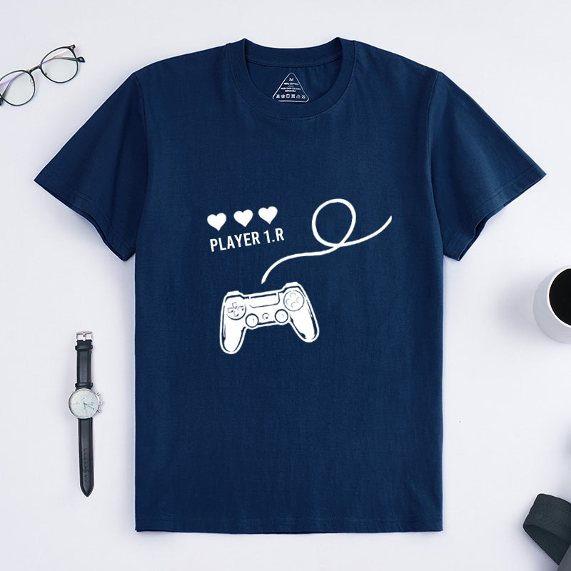 Personalized Player 1 & Player 2 Love Connection Couple Shirts, Matching Couple Newlywed Gift Valentines Day Shirt Gift for Couple