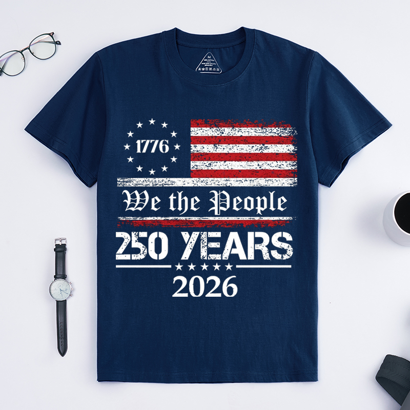 250th America Anniversary Shirt Patriotic Tee with USA Flag We The People Shirt 