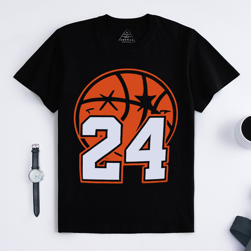 Personalized Basketball T-Shirt Basketball Smile Face with Custom Number