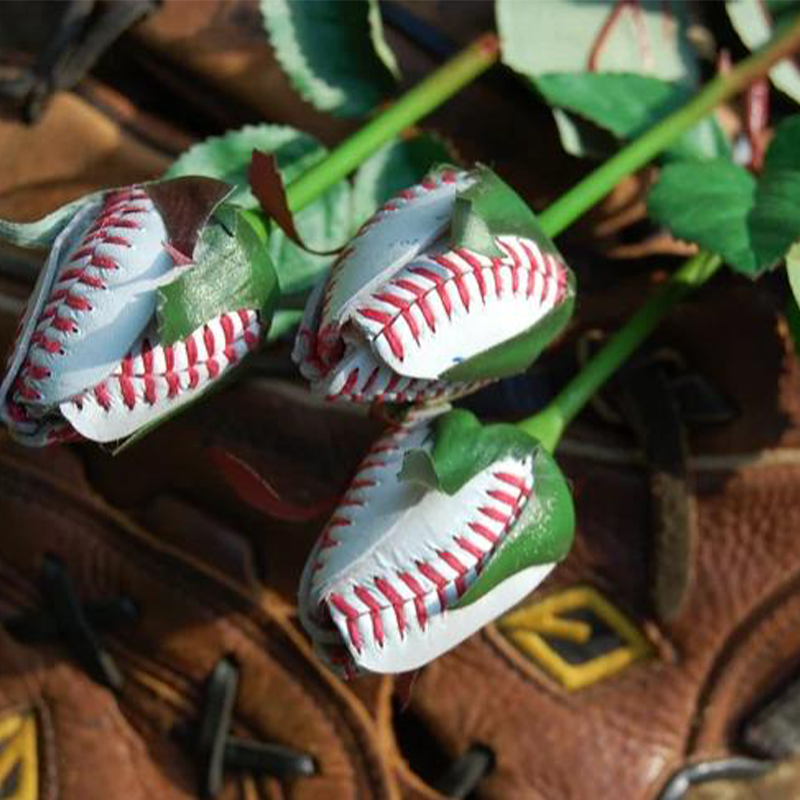 Personalized Baseball Rose Bouquet with Custom Text for Team Members and Fans, Gift for Weddings, Graduations, and Coaches