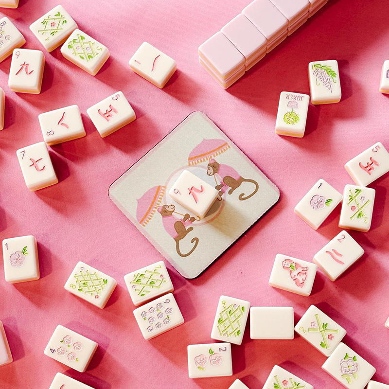 Personalized Mahjong Tile Coaster Neoprene Mahjong Accessory Gift for Mahjong Players & Game Nights