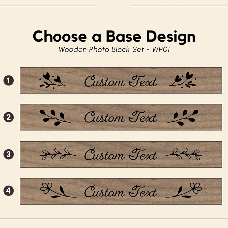 Personalized Family Wooden Photo Blocks Collage Stackable Wood Photo Block Set Create Your Family Memory Pyramid