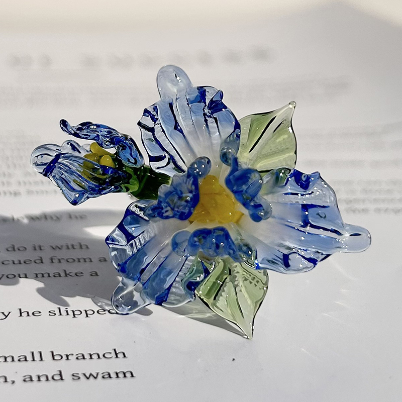 Glass Birth Month Flower, Birth Flower Gift, Hand Blown Spring Flower, Glass Flower Bouquet, Personalized Gifts, Gift For Her, Birthday Gift