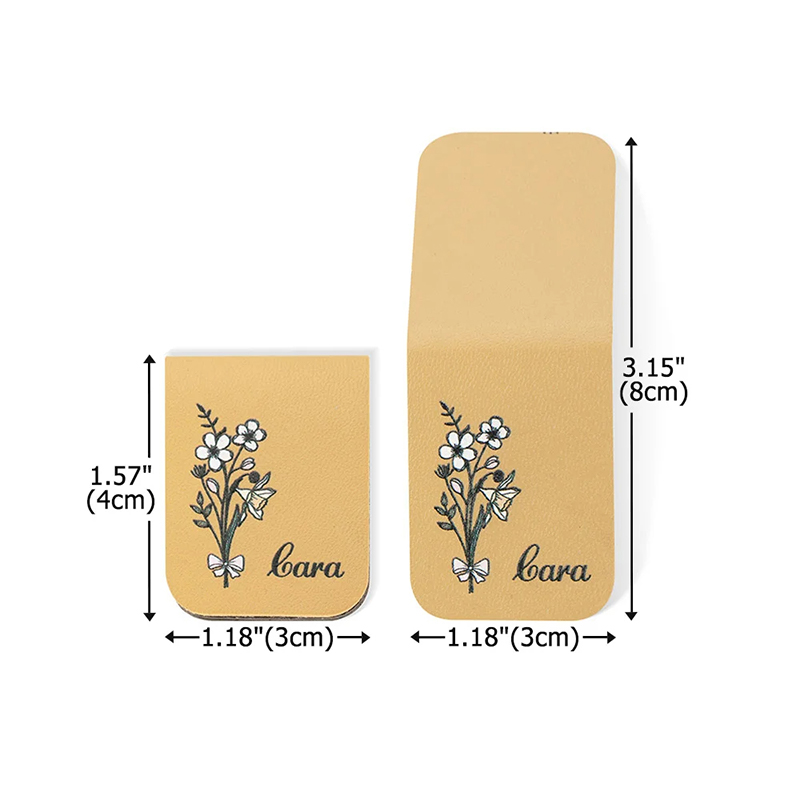 Personalized Birth Flower Magnetic Bookmark Custom Name Page Marker for Book Lovers