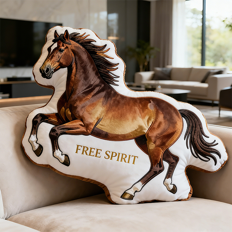 Personalized Equestrian Decor Pillow Custom Text for Gift for Western and Horse Enthusiasts 