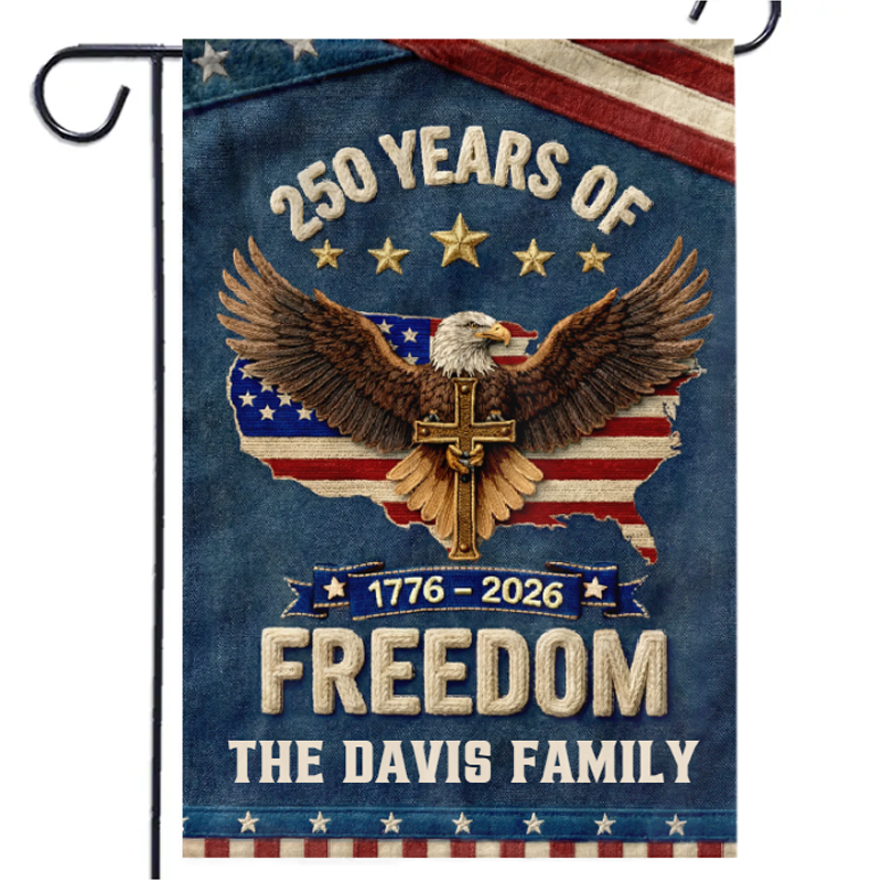 Personalized America 250th Flag Anniversary Gifts for Mom Dad Brother Sister Kids Family Is Our Home