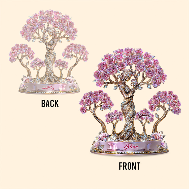 Personalized Mother The Love Between Mother and Her Kids Shaped Acrylic Plaque Unique Gift for Grandma Mom