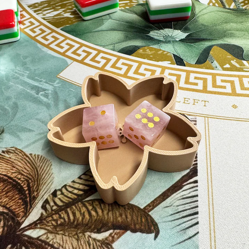 3D Printed Mahjong Trinket Dish Game Night Dice Tray Accessory Gifts for Mahjong Enthusiasts