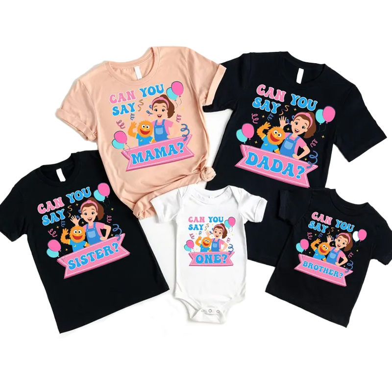 Personalized Can You Say Custom Family Matching Birthday Shirt Ms Rachel Birthday Party Girl Tee Rachel First Birthday T-Shirt Rachel Tee